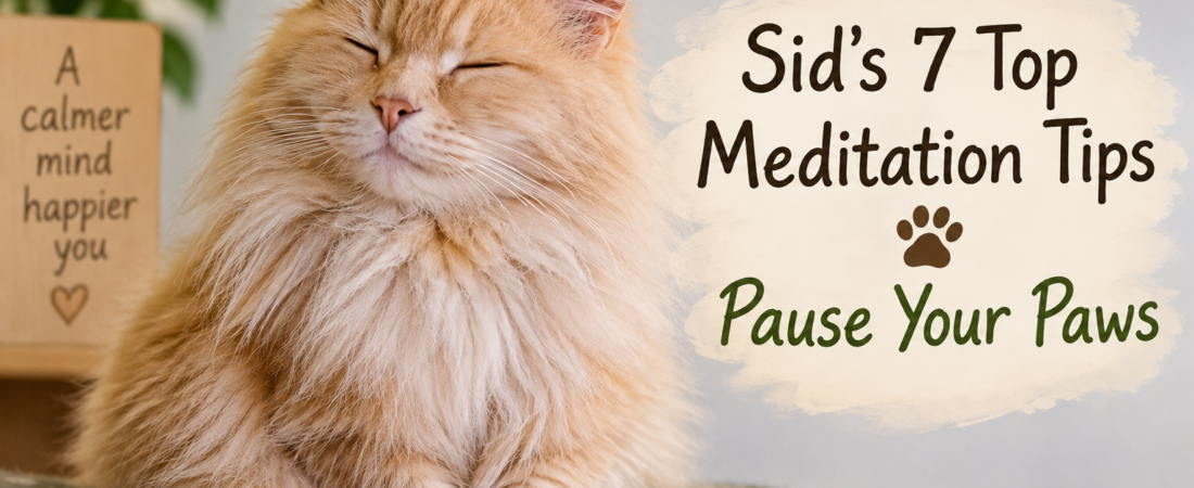 Sid’s 7 Top Meditation Tips – Pause Your Paws